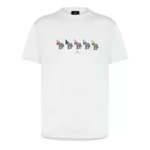 Image of Paul Smith Zebra Cone T Shirt - White