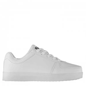 Image of Fabric LED Juniors Trainers - White