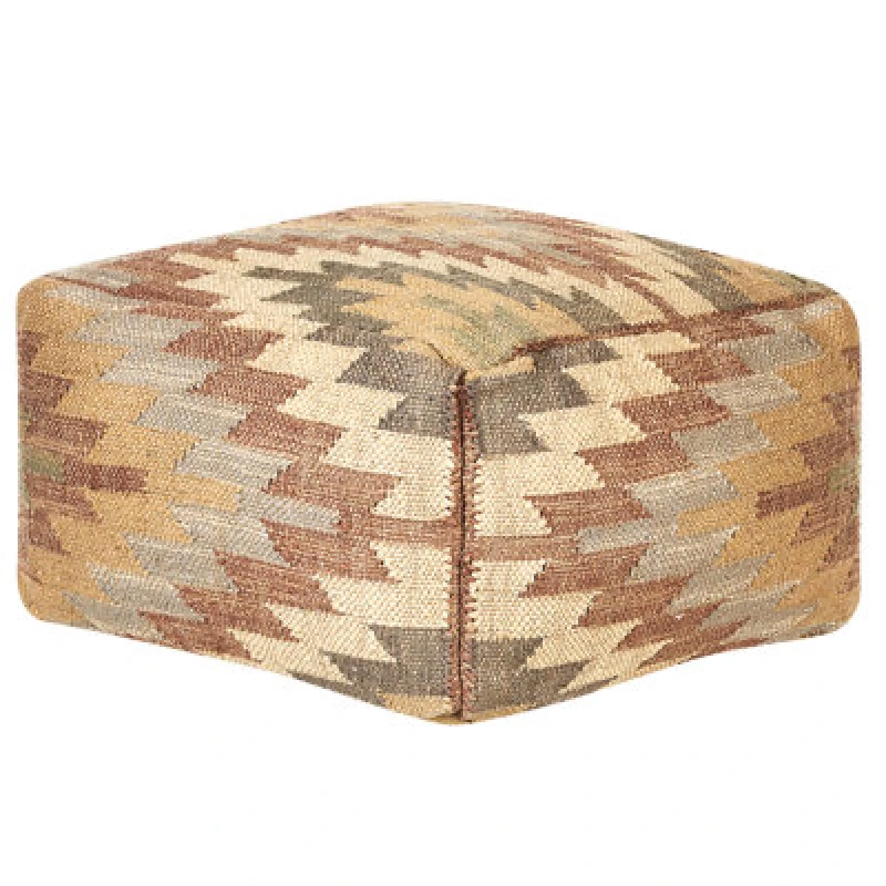 Image of Beliani Pouffe Deepor Jute Multicolour