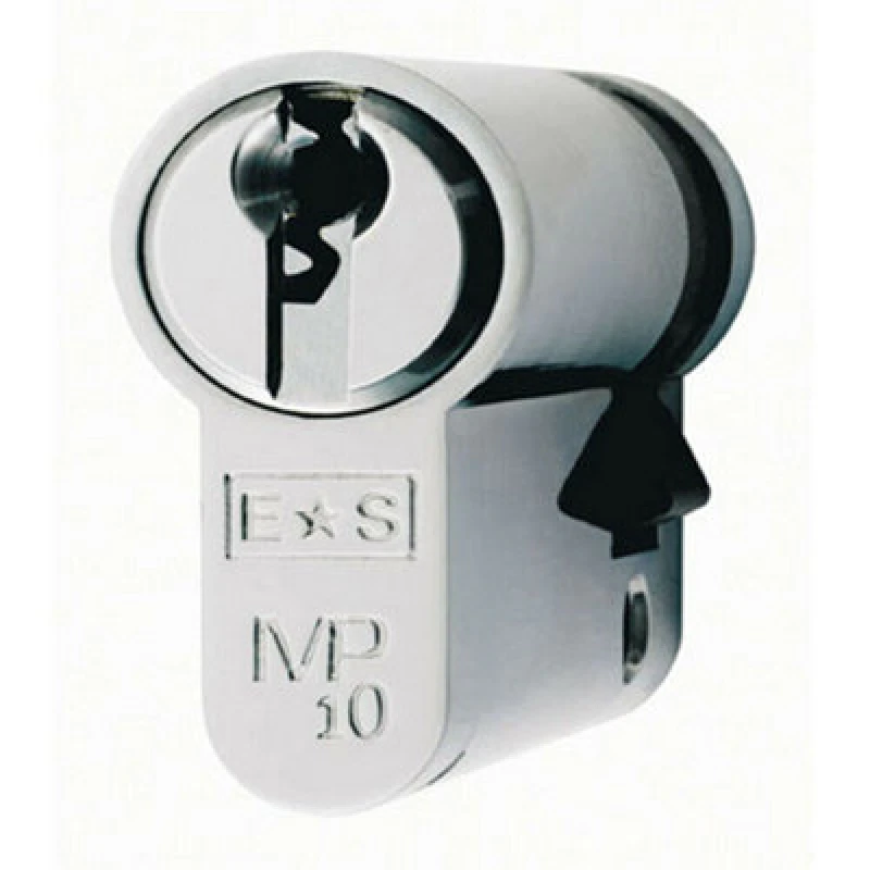 Image of Loops 42mm Euro Single Cylinder Lock Keyed Alike 10 Pin Satin Chrome Door Lock Multi unisex