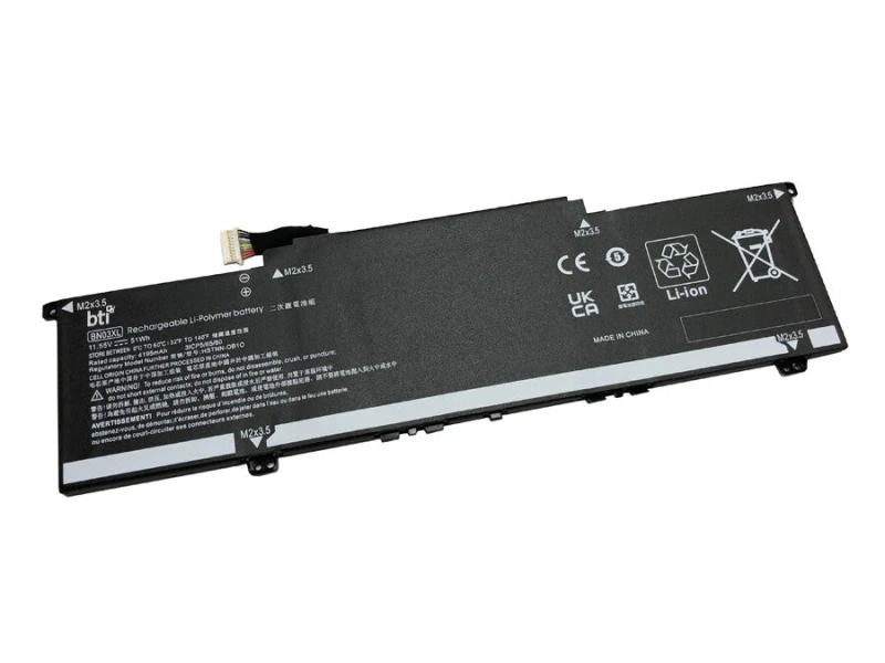 Image of BTI HSTNN-OB1O compatible 51Wh 3-cell battery for HP Envy 13-PAVILION