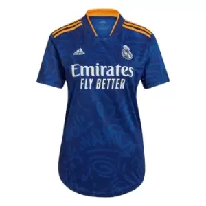 Image of adidas Real Madrid 21/22 Away Jersey Womens - Blue