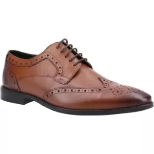Image of Hush Puppies Mens Elliot Brogue Leather Smart Lace Up Shoes UK Size 6 (EU 40)