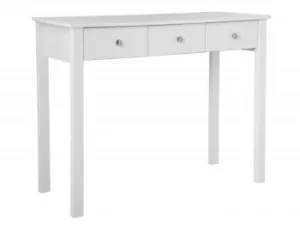 Image of Furniture To Go Florence White 3 Drawer Dressing Table Flat Packed