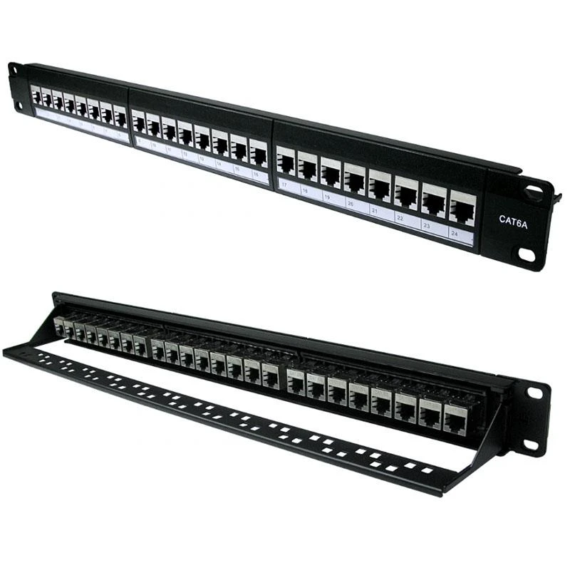 Image of FDL 24 PORT CAT.6A SHIELDED PATCH PANEL - THROUGH COUPLER