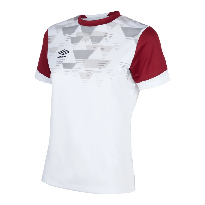 Image of Umbro Vier Jersey in White Size: 11-12 Years White Unisex 11-12 Years