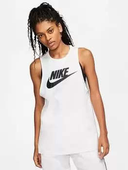 Image of Nike Futura Muscle Tank Top - White/Black, Size L, Women
