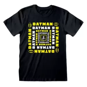 Image of DC Comics Batman - Square Name (Unisex) Large
