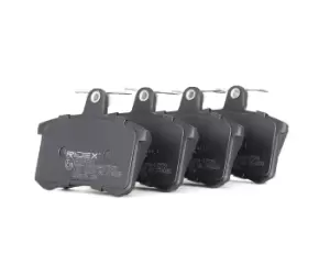 Image of RIDEX Brake pad set AUDI,FIAT,ALFA ROMEO 402B0021 0060760120,60743565,60743578 60760120,77362187,9939503,9941211,9941873,9945629,9945750,437698451