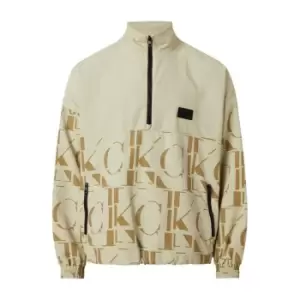 Image of Calvin Klein Jeans Mix Media Popover - Green