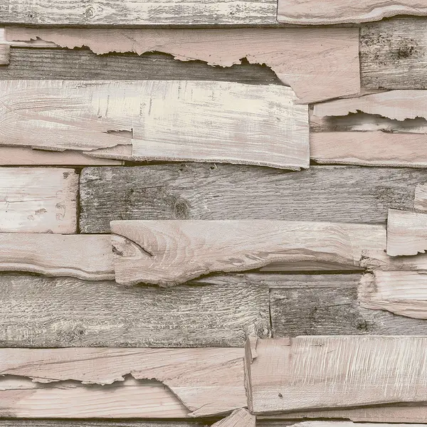 Image of Grandeco Malay Natural Planked Wood effect Wallpaper Dusty Pink