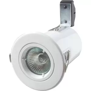 Image of Robus GU/GZ10 Fire Rated IP20 Non-Integrated Downlight Brass - RF201-02