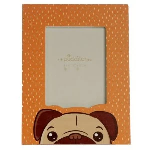 Image of Mopps Pug Wooden Photo Frame