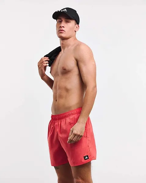 Image of Adidas adidas CLX Swim Shorts RED Male L35/39 AS84103