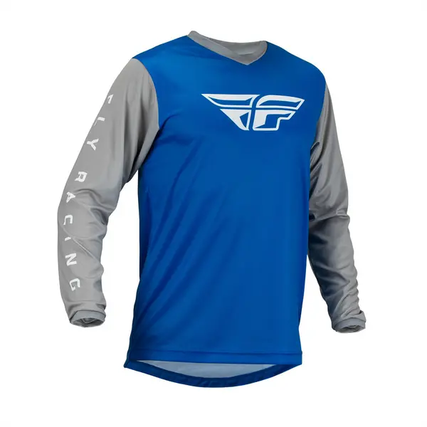 Image of Fly Racing MX Jersey F-16 Blue Grey M