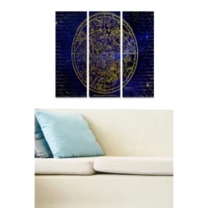 Image of MDF3591534 Multicolor Decorative MDF Painting (3 Pieces)