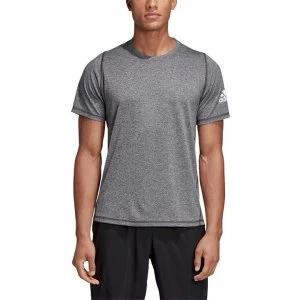 Image of adidas Mens Freelift Sport X Heather T-Shirt - GreyMarl/Wht