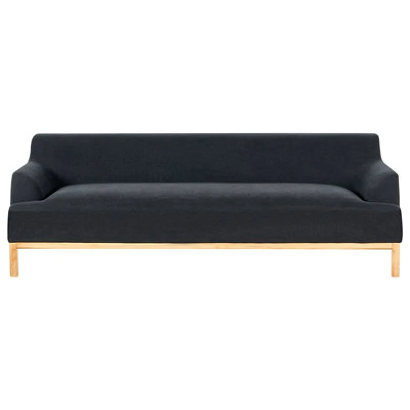Image of Beliani Sofa 3 Seater Sosjo Fabric Black