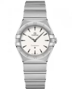 Image of Omega Constellation Manhattan Quartz 28mm Silver Dial Stainless Steel Womens Watch 131.10.28.60.02.001 131.10.28.60.02.001