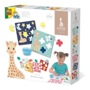 Image of SES CREATIVE Childrens My First Sophie La Girafe Sticking Shapes, Unisex, 12 Months and Above, Multi-colour (14495)