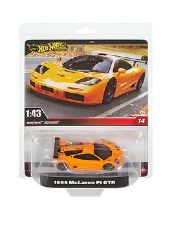 Image of Hot Wheels Hot Wheels Premium 1:43RD McLaren F1 GTR toy car