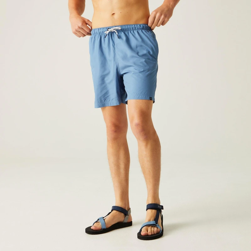 Image of Regatta Regatta Men 'Mackleyna' Swim Short in Mid Blue Size: Small Mid Blue S Male 5063019650845