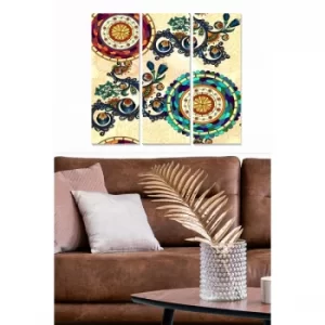 Image of MDF6383098 Multicolor Decorative MDF Painting (3 Pieces)