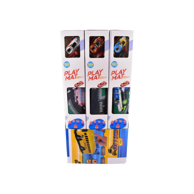 Image of Street Machines Street Racer Play Mat And Vehicle Set (Styles Vary) Multi unisex