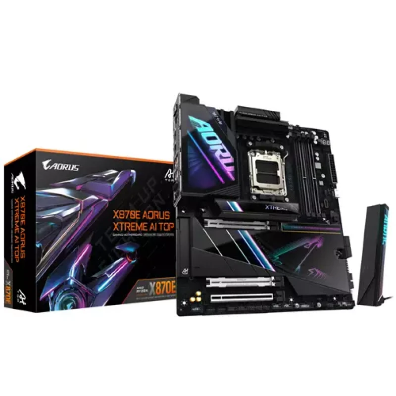 Image of Gigabyte Gigabyte X870E AORUS XTREME AI TOP Motherboard - Supports AMD Ryzen 9000 Series CPUs 18+2+2 phases VRM up to 8800MHz DDR5 (OC) 1xPCIe 5.0 M.2