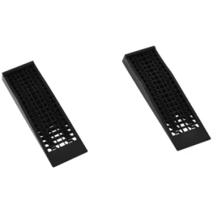 Image of HOMCOM Plastic Set of 2 Anti Slip Ramps Black