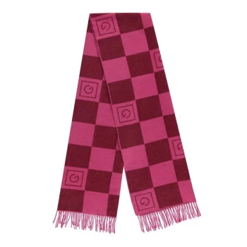 Image of Gant Gant Tonal Check Scarf Womens - Pink 619