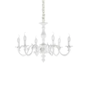 Image of Justine 6 Light Pendant Light White
