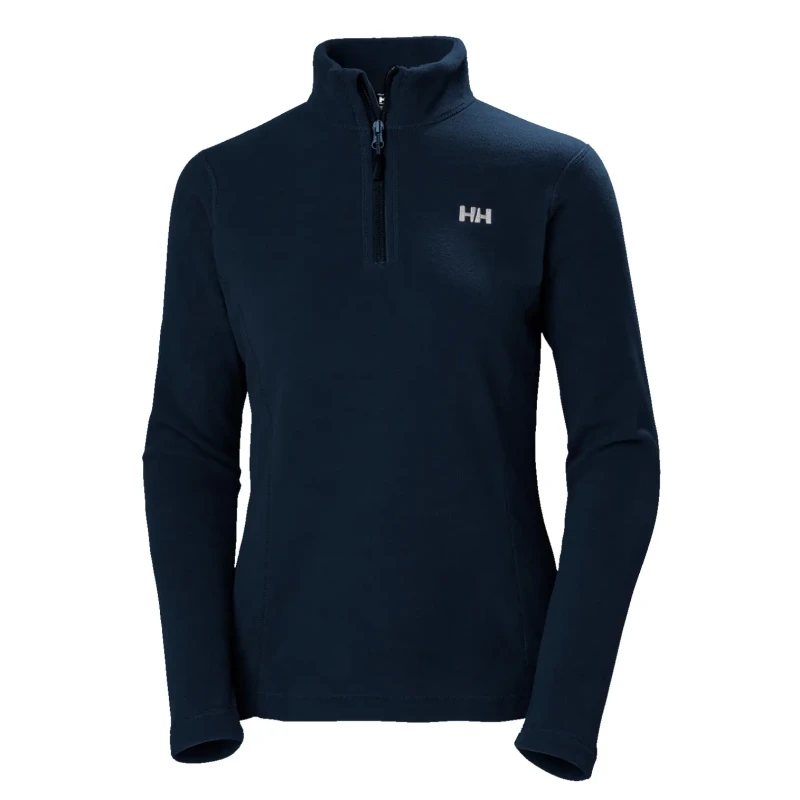 Image of Womens 1/2 zipped fleece jacket Helly Hansen daybreaker Bleu Female S