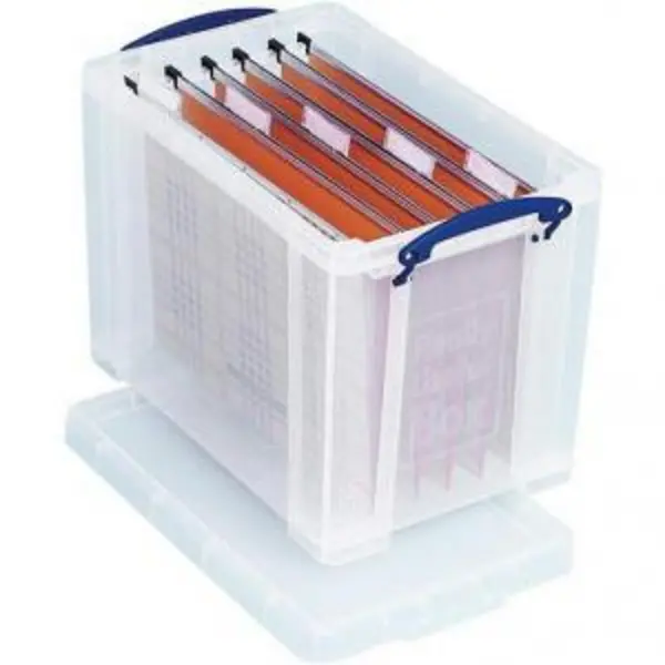 Image of Really Useful Plastic Storage Box 19 Litre Clear - 19CCB 46857RU EXR46857RU