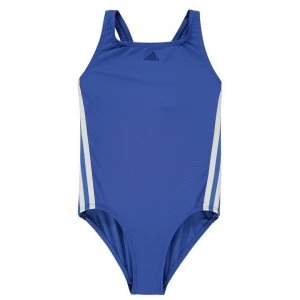Image of adidas Three Stripe Swimsuit Junior Girls - Blue