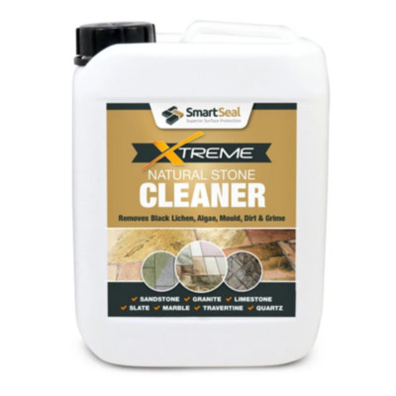 Image of Natural Stone Cleaner Xtreme, Black Spot Remover And Powerful Cleaner, Dirt Remover, Stains, Grime And Algae Killer, 5L