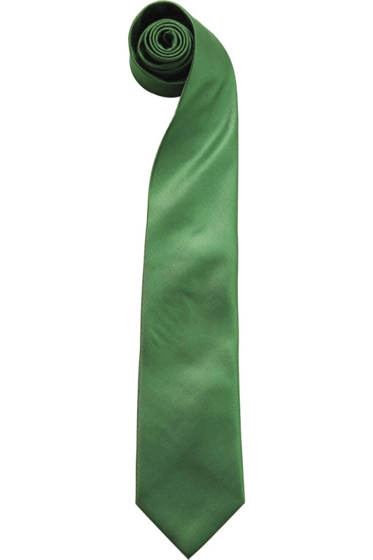 Image of Premier Premier Men “ColoursPlain Fashion Business Tie in Emerald Emerald One Size Male 5055805453235