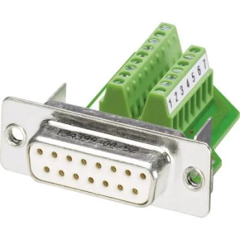 Image of Phoenix Contact VS-15-BU-DSUB/16-MPT-0,5 1688094 D-SUB socket 180 ° Number of pins: 15 Screws