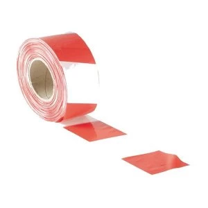 Image of Faithfull Barrier Tape 70mm x 500m Red & White