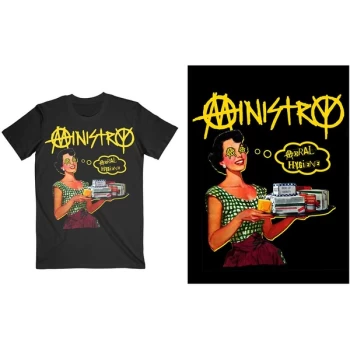 Image of Ministry - Moral Hygiene Betty Unisex Medium T-Shirt - Black