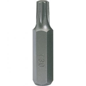 Image of Draper 8mm Hex Shank Impact Torx Screwdriver Bit T30 25mm Pack of 1