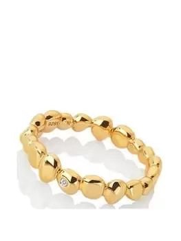 Image of Hot Diamonds X Jac Jossa Beach Ring, Gold Size XL Women