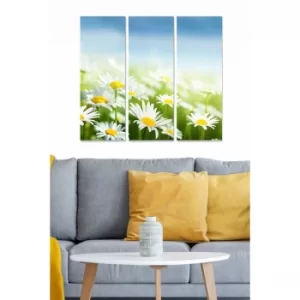 Image of MDF95090155 Multicolor Decorative MDF Painting (3 Pieces)