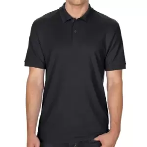 Image of Gildan DryBlend Youth Sport Double Pique Polo Shirt (XS) (Black)