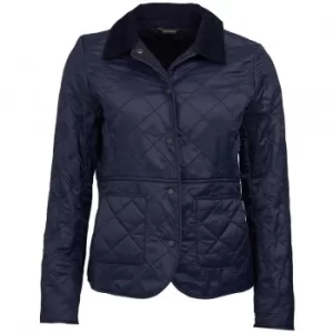 Image of Barbour Womens Deveron Polarquilt Jacket Navy 14