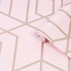 Image of Graham & Brown Julien Macdonald Disco Vogue Pink Wallpaper Paper