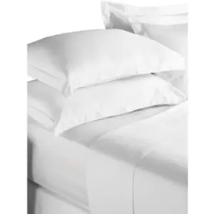Image of Paoletti Cotton Fitted Sheet (King) (White) - White