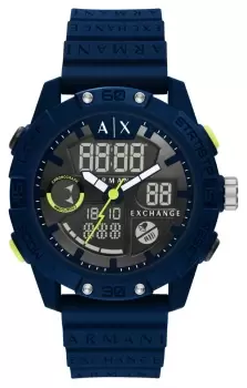 Image of Armani Exchange AX2962 Dual Display Lightning Bolt Dial Watch