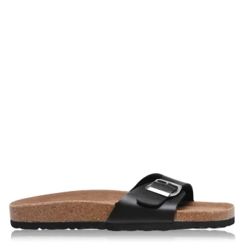 Image of Linea Cork Sliders - Black