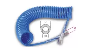 Image of Beta Tools 1914/10 10m Polyurethane Extendable Recoil Hose ID: 5mm 1/4" Gas